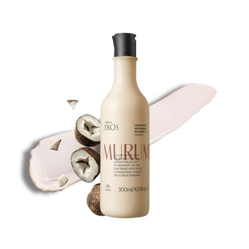 Natura Ekos Murumuru Restoring Conditioner - Anti-Damage Hair Detangler & Moisturizer - 10.1 fl oz (300ml)