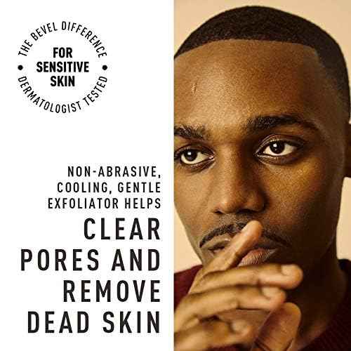 Bevel Facial Skin Care Set for Men - Mens Skincare Kit Routine Includes Face Wash with Aloe Vera, Glycolic Acid Exfoliating Pads, Lightweight Face Moisturizer, Helps Treat Blemishes and Bumps