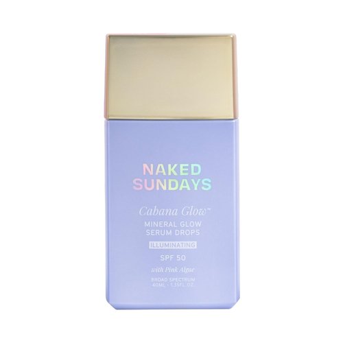 Naked Sundays CabanaGlow Tinted Sunscreen Serum SPF 50 - Hydrating & Brightening Daily Face Protection