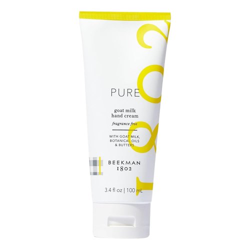 Beekman 1802 Pure Goat Milk Hand Cream - Fragrance-Free Moisturizing Lotion | 3.4 oz - Anti-Aging Hydration for Sensitive Skin