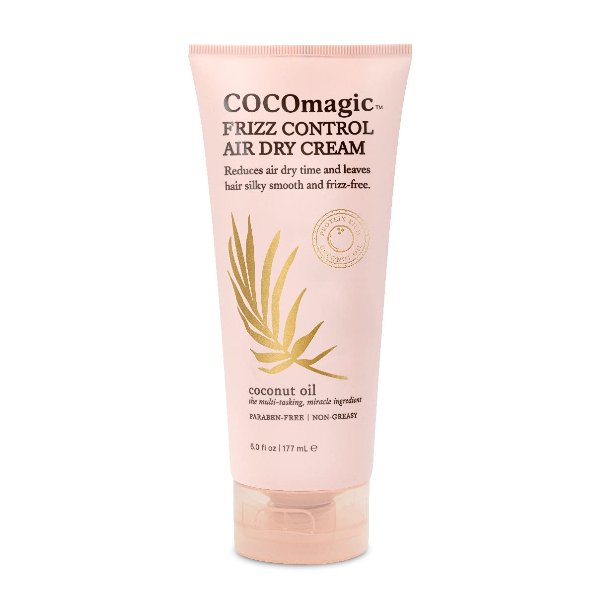 Cocomagic Frizz Control Air Dry Cream - Anti-Frizz Styling Cream for Smooth, Manageable Hair | Paraben Free (6 oz)