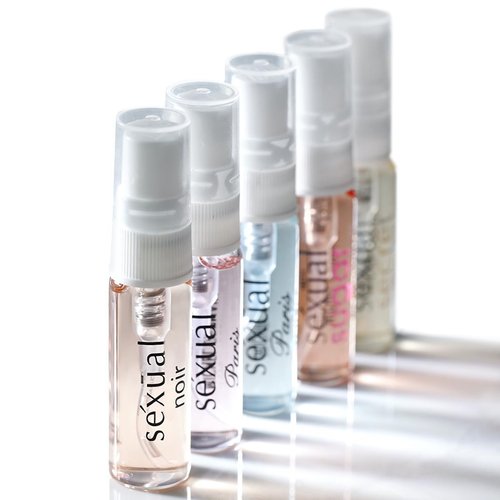 Michel Germain Sexual Discovery Set for Her - Floral & Gourmand Women's Perfume | 5 x 0.07 Fl Oz Vials