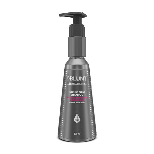 BBLUNT Intense Shine Shampoo - Enriched with Shine Tonic & Silk Protein | Softens & Hydrates | 10.14 Fl Oz (300ml)