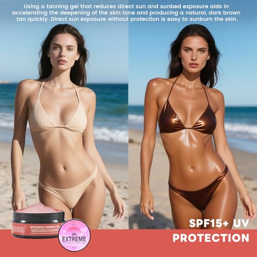 2Bmagic Shine Brown Tanning Gel Tan Accelerator Gel Intensive Tanning Oil for Outdoor Sun & Tanning Beds (Cocount)