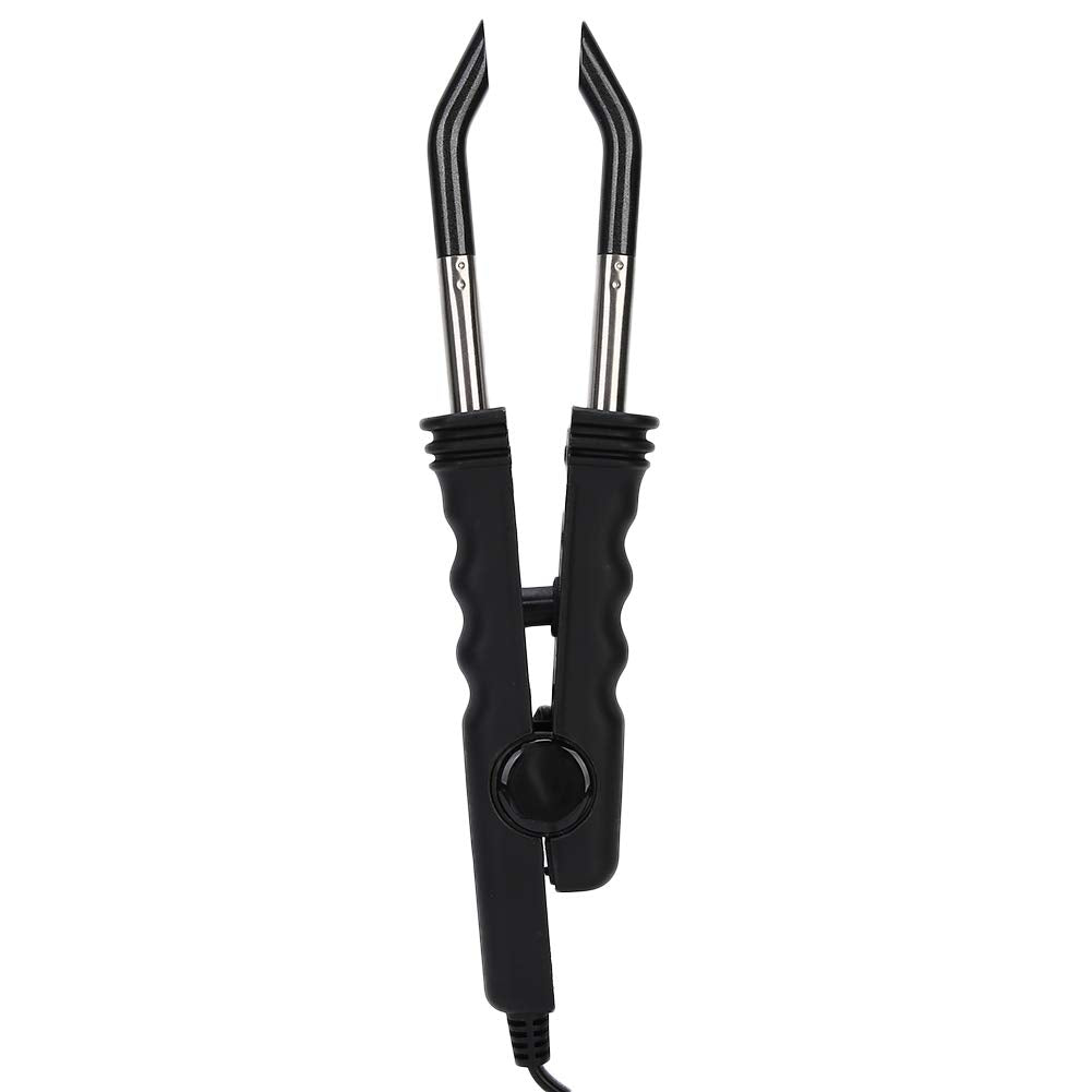 Hair Extension Connector Iron, Adjustable Temperature Hair ConnectorProfessional Hair Extensions Tool for Home and Salon Use Black US Plug 110V