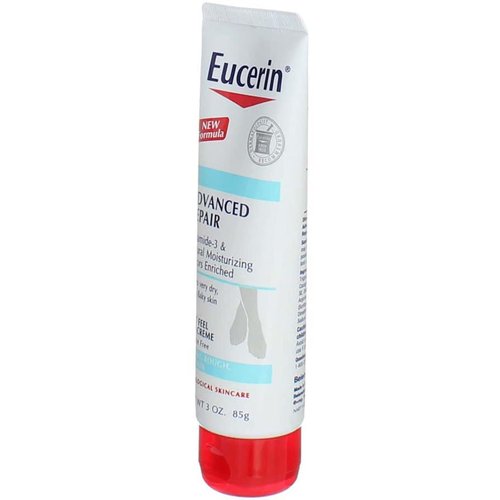 Eucerin Advanced Repair Foot Cream - Fragrance-Free Formula for Very Dry Skin | 3 oz