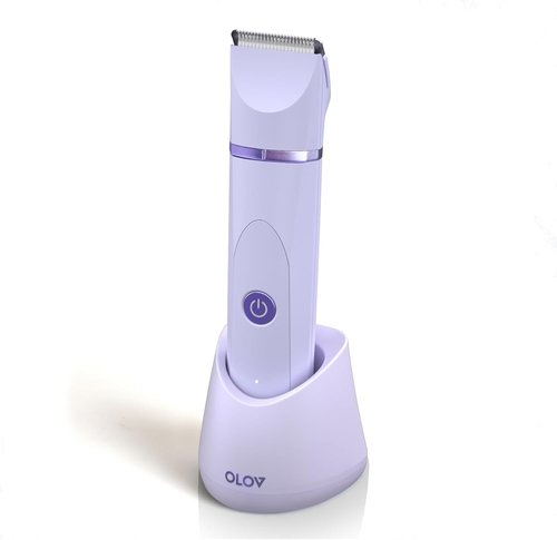 OLOV Electric Body Hair Trimmer - Versatile Wet/Dry Groomer for Men & Women - USB Rechargeable, Waterproof, Purple