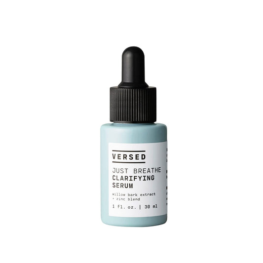 Versed Just Breathe Clarifying Facial Serum - Antioxidant Blend with Niacinamide & Zinc for Blemish Control | Vegan Acne Treatment (1 fl oz)