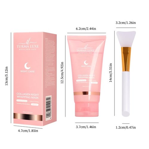 Regine Switzerland Collagen Overnight Peel-Off Facial Mask - Boosts Elasticity & Hydration - 2.53 fl. oz