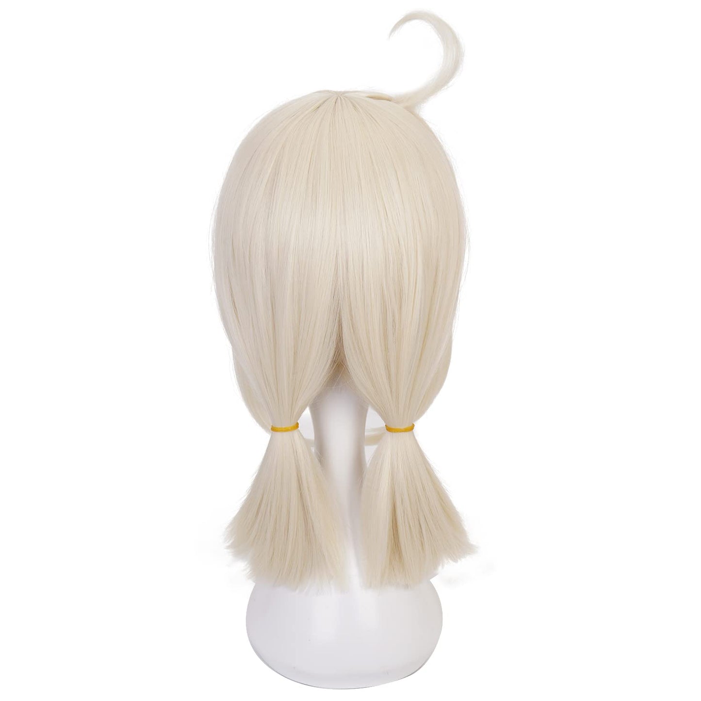 MoeLoli Klee Cosplay wig for Genshin Impact Blonde Pigtails Wig, Costume Hair Wigs with Bangs for Halloween Party (Klee)