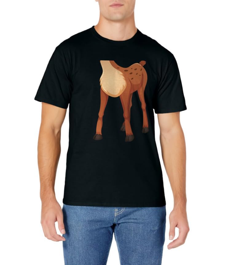 Headless Deer Lazy DIY Halloween Costume Funny Animal Body T-Shirt