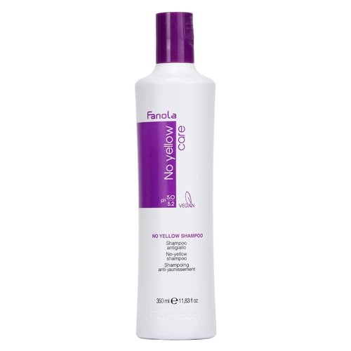 Fanola No Yellow Purple Shampoo - Color Depositing Formula for Blondes & Grey Hair - 11.83 Fl Oz