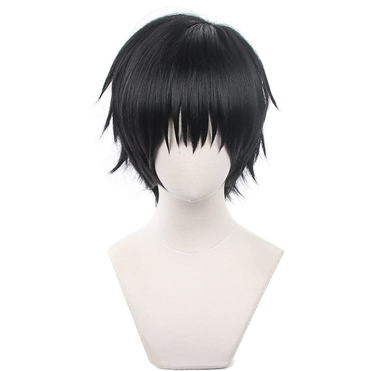 XiongXiongLe Anime Cosplay Wig Jujutsu Kaisen Fushiguro Toji Short Black Costume Hairs Replacement Wig For Boys Men Cos Role Playing Daily Party Halloween Christmas(Fushiguro Toji)