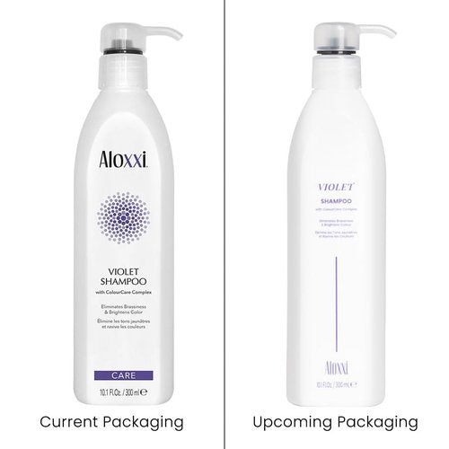 ALOXXI Violet Shampoo - Neutralizes Brassiness & Enhances Luminousity for Blonde/Silver Hair | 10.1 Fl Oz