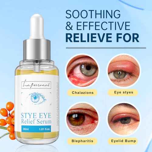 LA.PERSONAL Stye Eye Treatment, Chalazion Remover, Eye Serum for Styes Chalazion and Blepharitis Treatment, with Avocado oil, Sea buckthorn oil & Caffeine 1.01 Fl oz/30 Ml