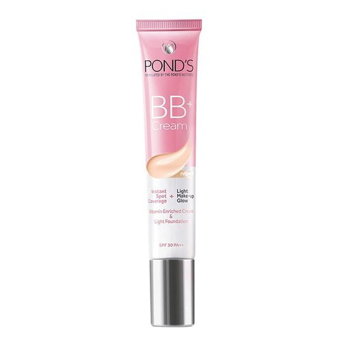 POND'S BB+ Cream - Lightweight Foundation Cream for Flawless Skin | Ivory, 18g