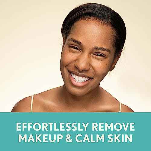 Aveeno Calm + Restore Unscented Makeup Remover Face Wipes, Fragrance Free Facial Cleansing Towelettes with Oat Extract & Calming Feverfew Leave Skin Feeling Soothed, Alcohol Free, 25 ct
