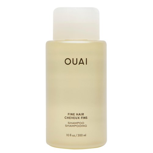 OUAI Fine Hair Shampoo - Biotin Thickening Shampoo for Flat, Thin Hair - Volumizing & Strengthening Keratin & Chia Seed Oil for Women & Men - Lightweight, Color-Safe, Sulfate Free, 10 Oz