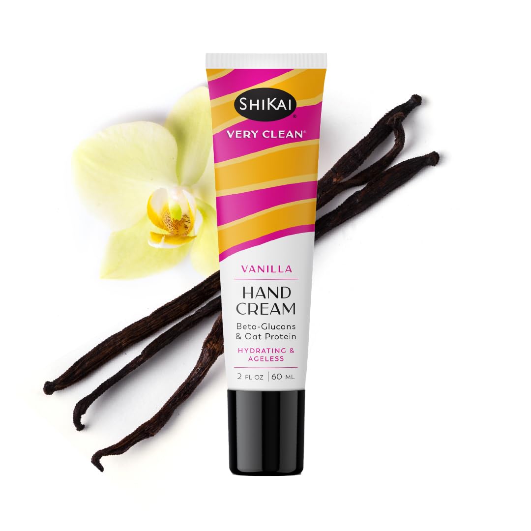 ShiKai Hydrating Hand Cream - Vanilla Scent | Nourishing Moisturizer for Dry Skin | 2 oz Size