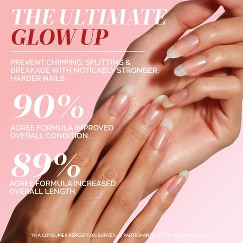 LONDONTOWN Nail Strengthener | Growth Treatment for Repair & Shine - Supports Length & Protects Brittle Nails