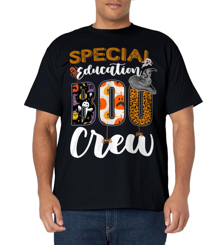 Special Education Boo Crew Ghost Funny Halloween Matching T-Shirt