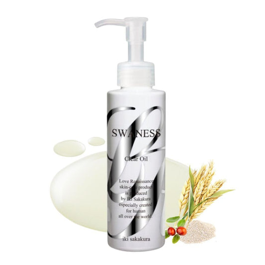 SWANESS Clear Oil Cleanser - Japanese Anti-Aging Makeup Remover & Deep Pore Cleansing Oil