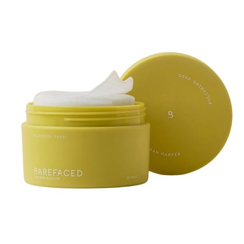 Barefaced Polishing Pads - Clinical-Grade Exfoliating Treatment with 15% Glycolic Acid | Face & Body Peel Pads for All Skin Types