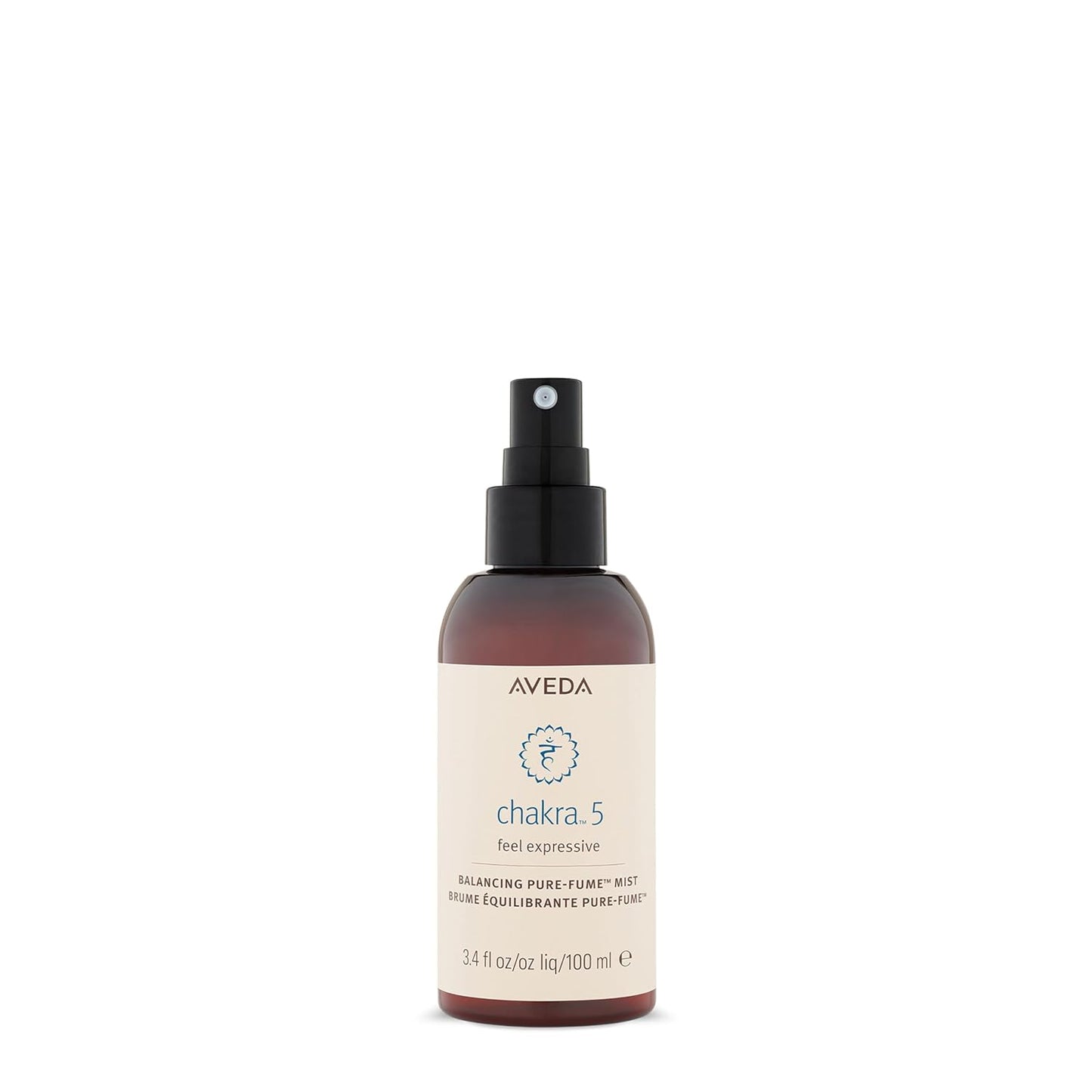 Aveda Chakra 5 Balancing Pure-Fume Mist - Throat & Body Spray | Organic Grapefruit & Ylang Ylang | 3.4 Fl Oz