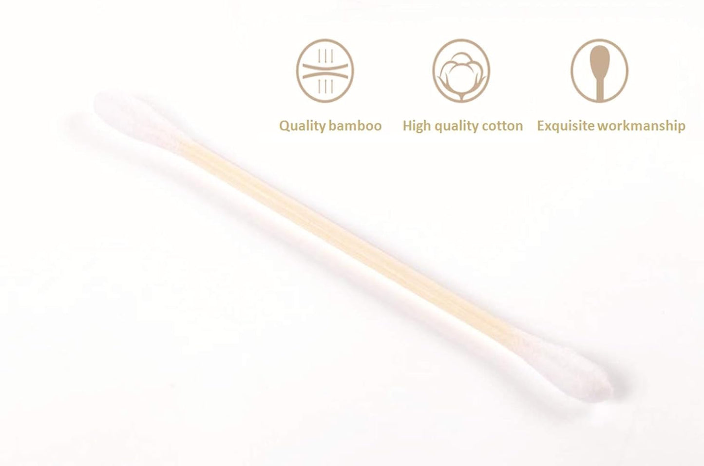 Skiennix Bamboo Cotton Swabs - 900 Biodegradable Wooden Buds for Eco-Friendly Use