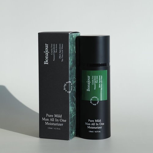 BONAJOUR Vegan Beauty All-In-One Moisturizer for Men - Natural Anti-Aging Face Lotion, 4.2 Fl. Oz
