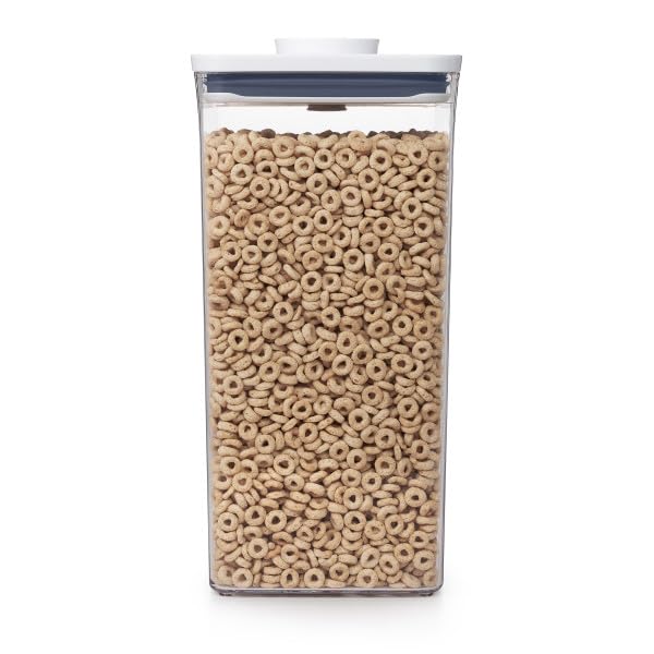 OXO Good Grips POP Container - Airtight Food Storage - Small Square Tall 2.3 Qt Ideal for spaghetti, linguini and lasagna