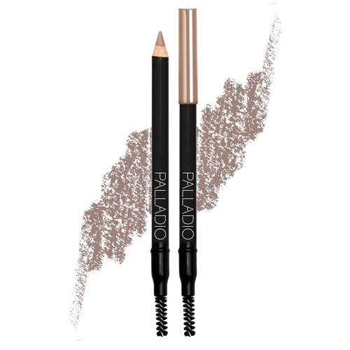 Palladio Brow Pencil & Brush - Perfectly Defined Eyebrows in Blonde Shade