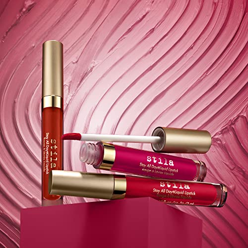 stila Stay All Day Liquid Lipstick, Sheer Matte Finish, Long-Lasting Color Wear, No Transfer, Lightweight, Hydrating with vitamin E & Avocado Oil for Soft Lips, 0.10 Fl. Oz., Sheer Fragola