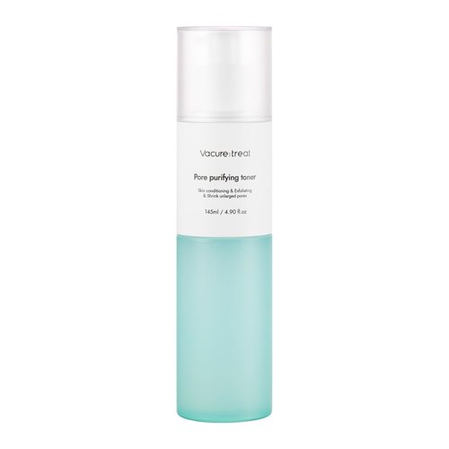 Vacure:treat Hydrating Toner for Face with Niacinamide, AHA BHA PHA, Arginine, Centella, Green Tea, Refines Pore Appearance, Balances Skin, All Skin Types, 4.9 Fl. Oz (145ml), 1 Count