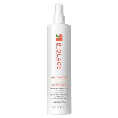 Biolage All-In-One Multi-Benefit Spray | Leave-In Treatment & Heat Protectant for All Hair Types - Coconut Oil, Vegan, Paraben-Free