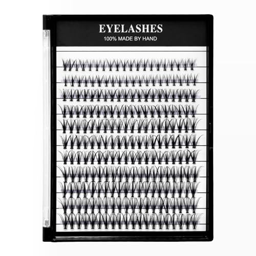 Vayator Large Tray 220 Cluster/Box Eyelashes 0.07 Thickness Eyelashes Individual Eyelash False Eyelashes Extension Eyelash 10D/20D/40D/50D Eyelash (20RR-10-16mm Mixed Lashes Kit)