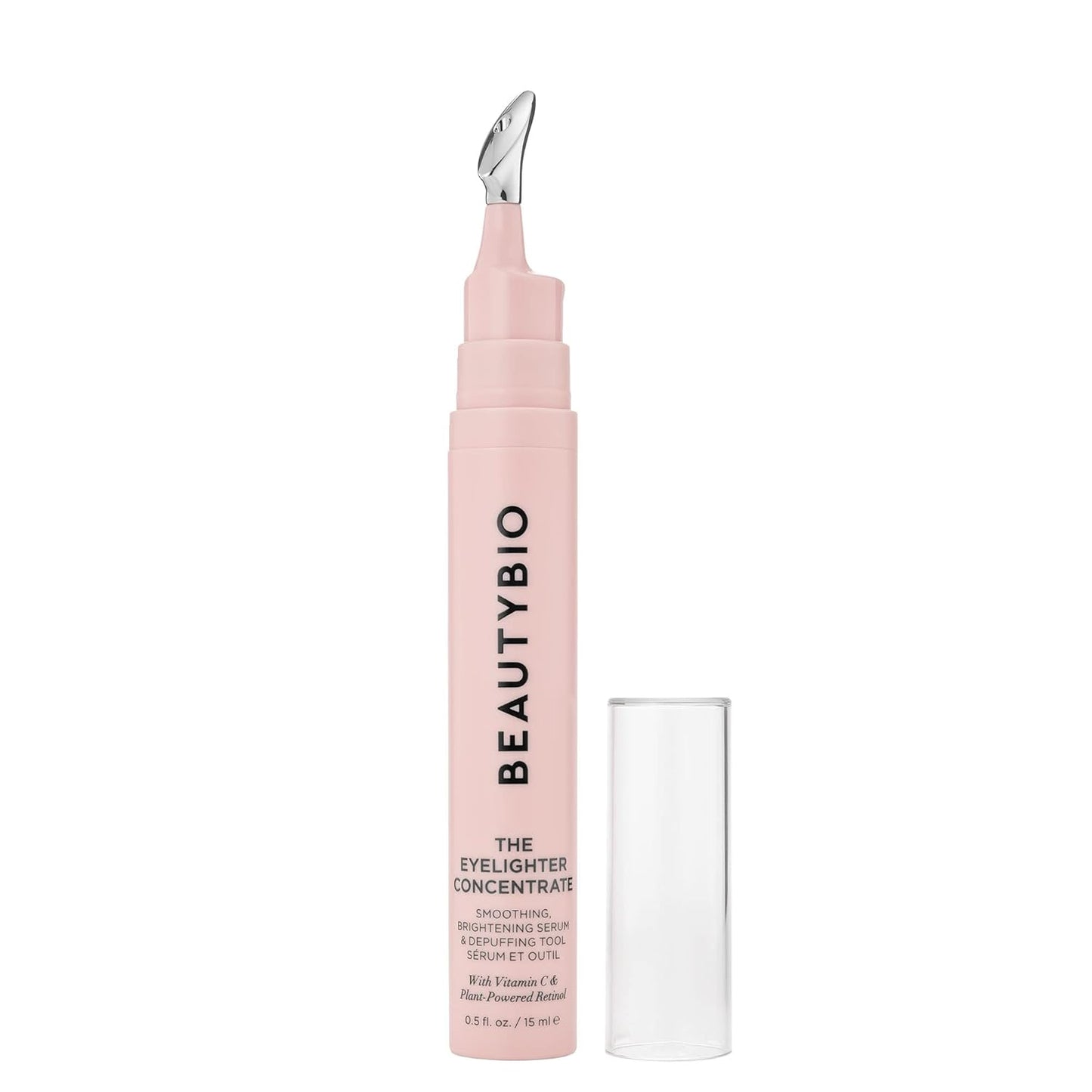 BeautyBio The Eyelighter Concentrate - 2-in-1 Brightening Under-Eye Serum & Depuffing Tool