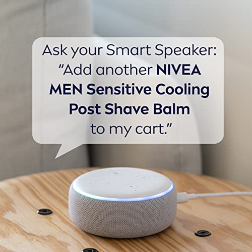 NIVEA MEN Sensitive Cool Cooling Post Shave Balm with Vitamin E, Chamomile and Seaweed Extracts, Alcohol Free After Shave Balm for Men, 3 Pack of 3.3 Fl Oz Bottles