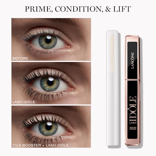 Lancôme Lash Idôle Lash-Lifting & Volumizing Mascara – Instant Volume, Length & Lift – Smudge-Proof, 24H Wear, Lengthening Mascara, Travel Size – Black Mascara