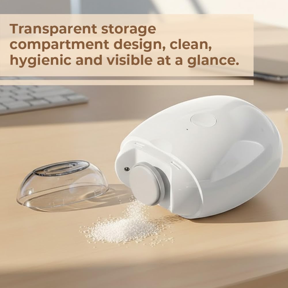 Saker Electric Automatic Nail Clipper & Grinder 2026| Rechargeable Fingernail Trimmer with LED Light, 3-Speed Quiet Nail Care Tool for Adults,Seniors,Babies (1PC)