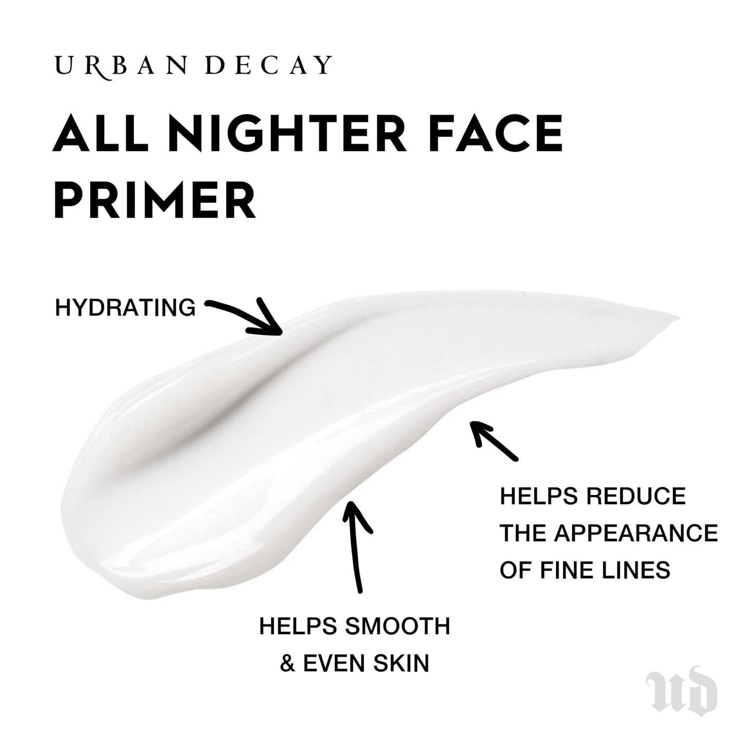 Urban Decay All Nighter Face Primer - Hydrating & Smoothing Base for Flawless Makeup, Sheer & Lightweight, Paraben-Free, Vegan