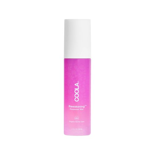 COOLA Organic Rosewater Mist Face Spray - Skin Barrier Protection with Ginseng & Green Tea, 1.7 Fl Oz