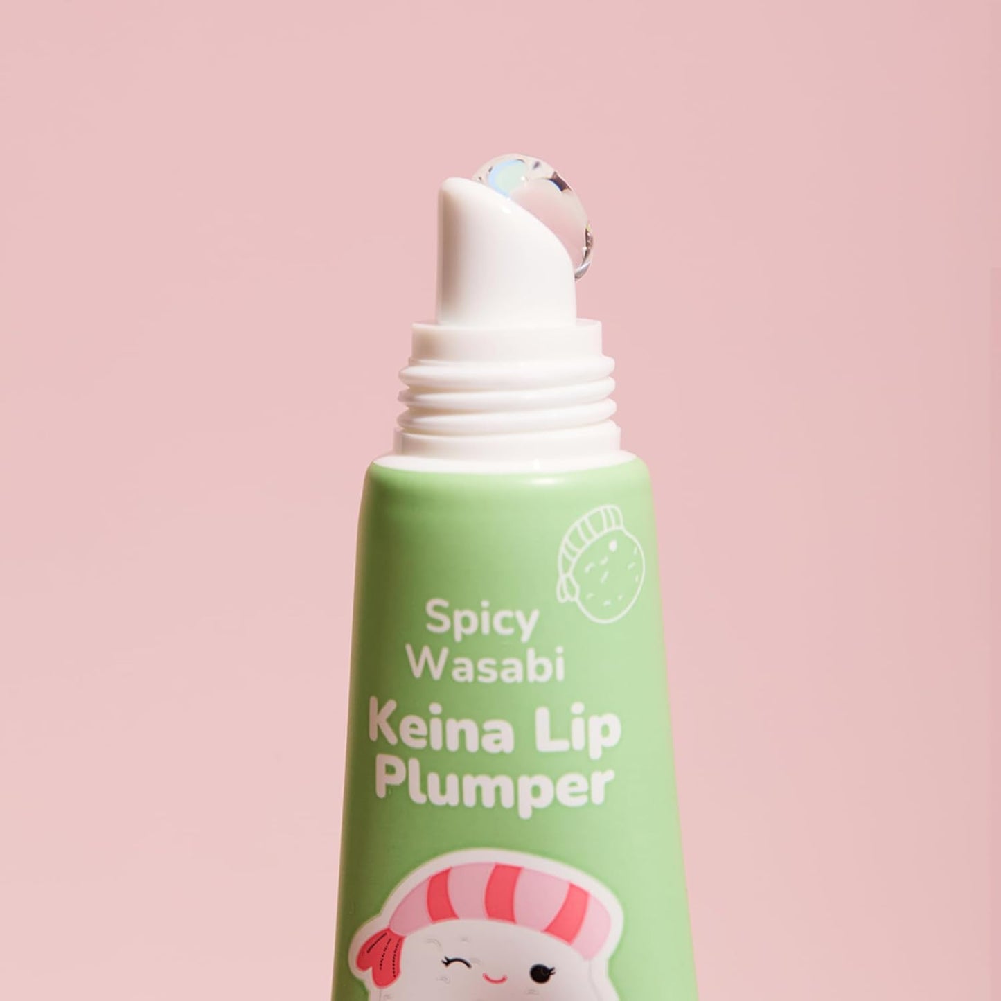 TONYMOLY Keina Keychain Lip Gloss - Spicy Wasabi Sheer Hydrating Formula, 11ml | Plumping & Non-Sticky Shine
