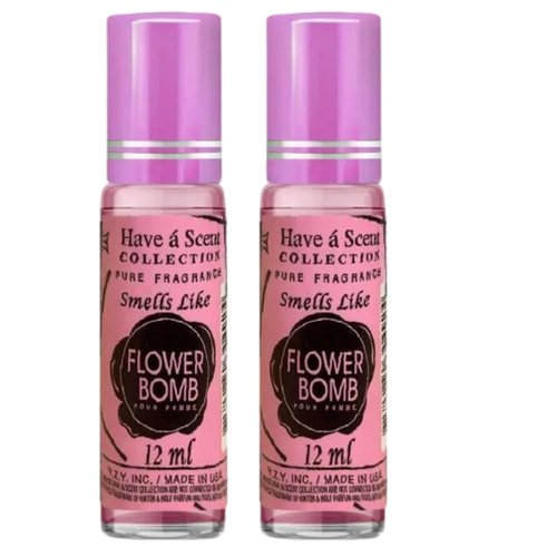 Flower Bomb by Viktor & Rolf | Pour Femme Roll-On Oil - 12ml Pack of 2 for Long-Lasting Fragrance