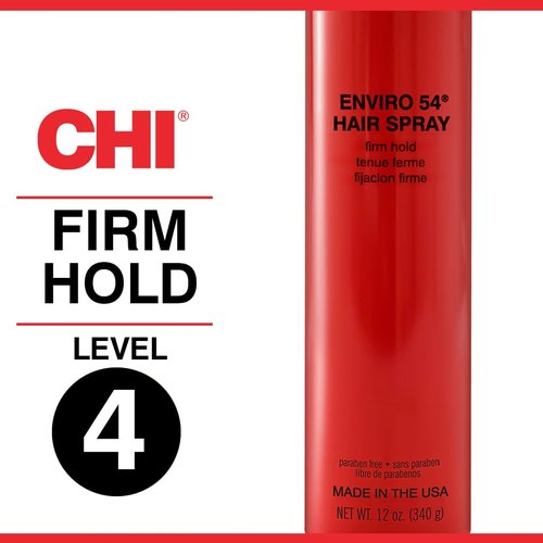 CHI Enviro 54 Hairspray - Firm Hold Lightweight Spray for Secure Hairstyles | 12 Oz, Sulfate-Free