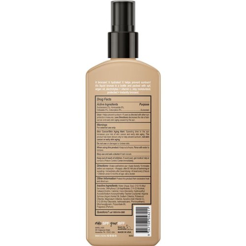 b.tan SPF 7 Sun Tanning Lotion Spray - Bronze in a Bottle | Best Tan Intensifier with Argan Oil, 8.45 Fl Oz