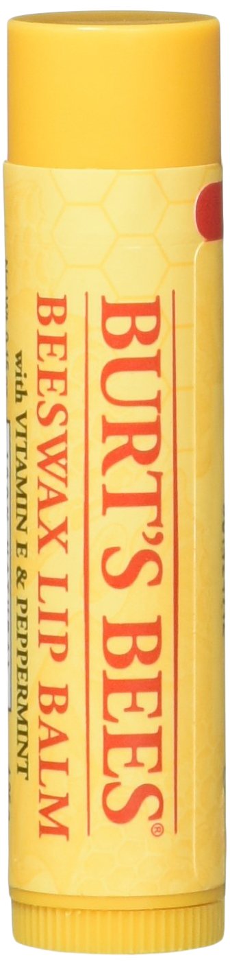 Burt's Bees Beeswax Lip Balm - Nourishing Vitamin E & Peppermint | 0.15 oz (Pack of 10)
