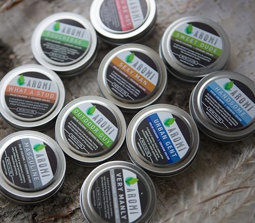 Aromi What a Stud Solid Cologne | Light, Fresh Fragrance for Men, Bergamot, Rosemary, and Musk Scent, Vegan, Cruelty-free, Gift, Travel, Portable, Wax-Based (What a Stud)