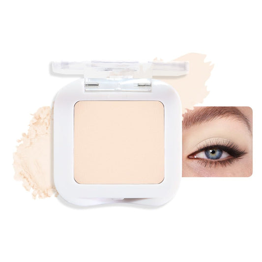 Skiennix Neutral Light Nude Beige White Matte Eyeshadow Palette - Natural Vegan Formula for Long-Lasting Wear