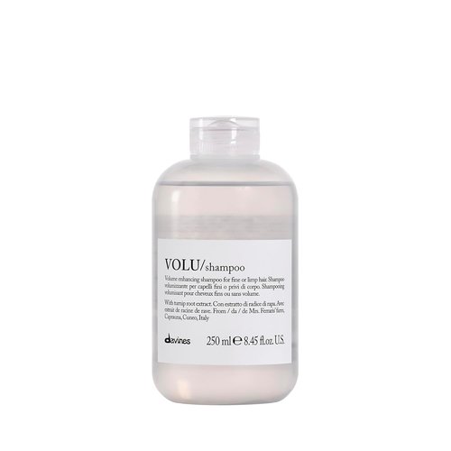 Davines VOLU Shampoo - Volumizing Gentle Cleanser for Fine Hair | Soft, Light & Full of Body - 8.45 Fl Oz